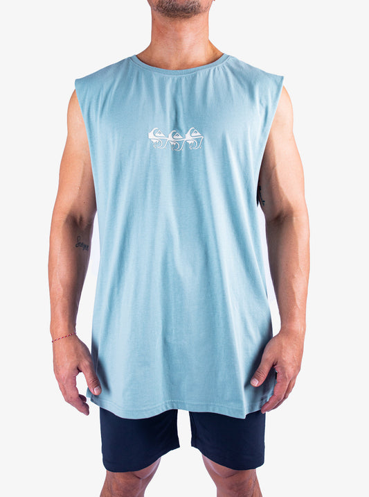 Mens Ticket To The Beach Muscle Tee - Quiksilver Singapore