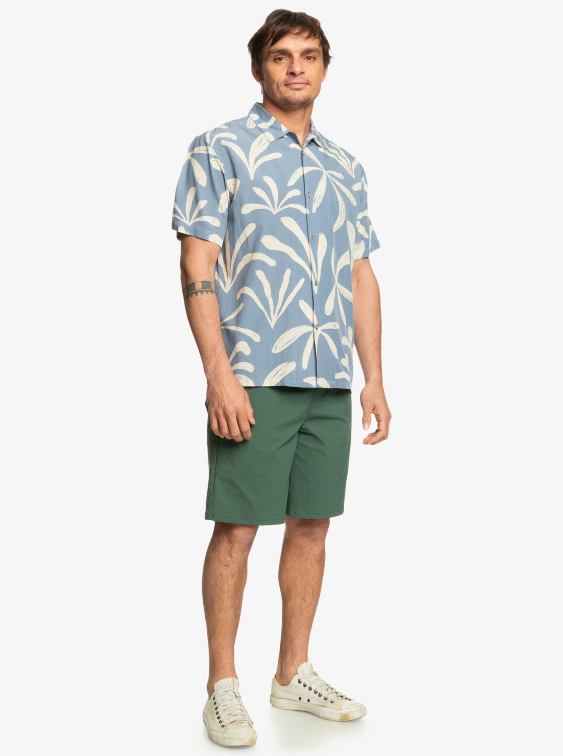 Mens Abstract Island Shirt - Quiksilver Singapore