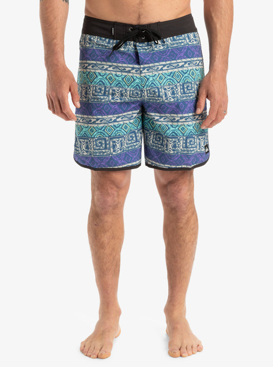 Mens Global Heat Surfsilk Scallop 18" Boardshorts - Quiksilver Singapore