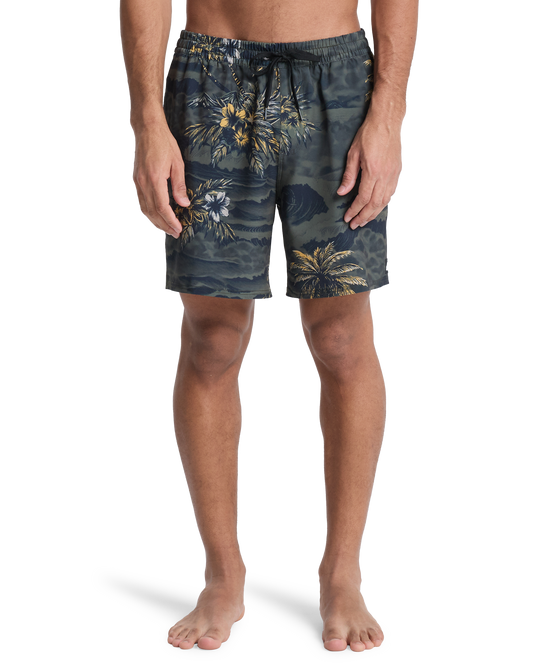 Mens Stretch Printed Volley 17" Swim Shorts - Quiksilver Singapore