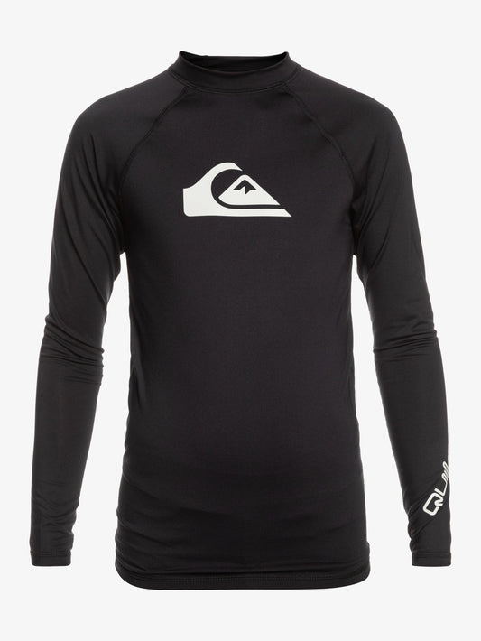 Mens All Time Long Sleeve UPF 50 Rash Vest - Quiksilver Singapore