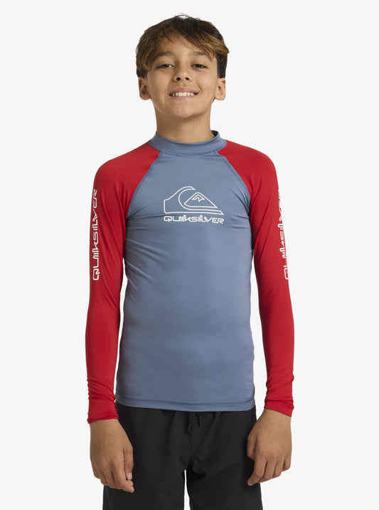 Boys 8-16 On Tour Long Sleeve Rash Vest - Quiksilver Singapore