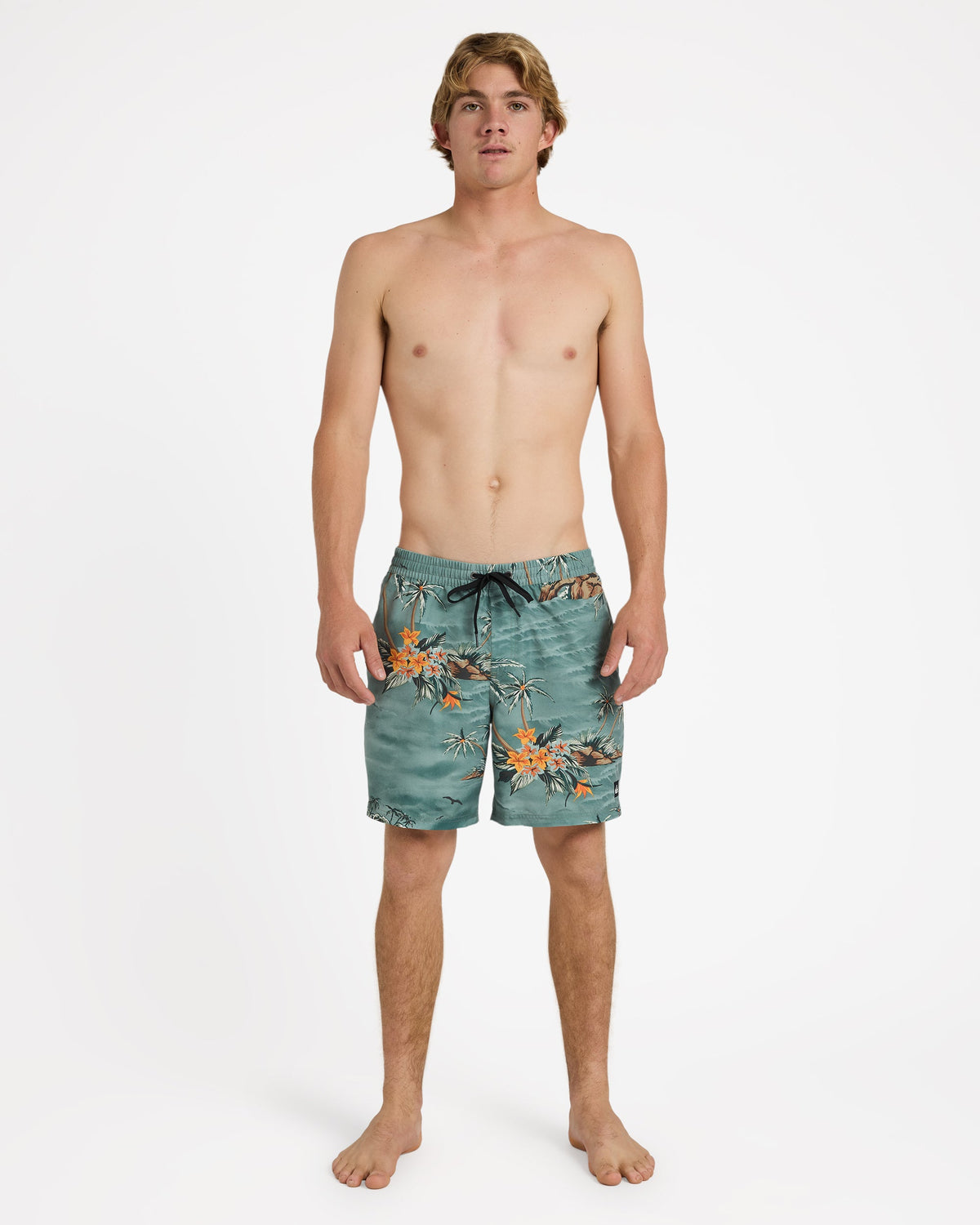 Mens Everyday Printed 17 Inch Volley Shorts