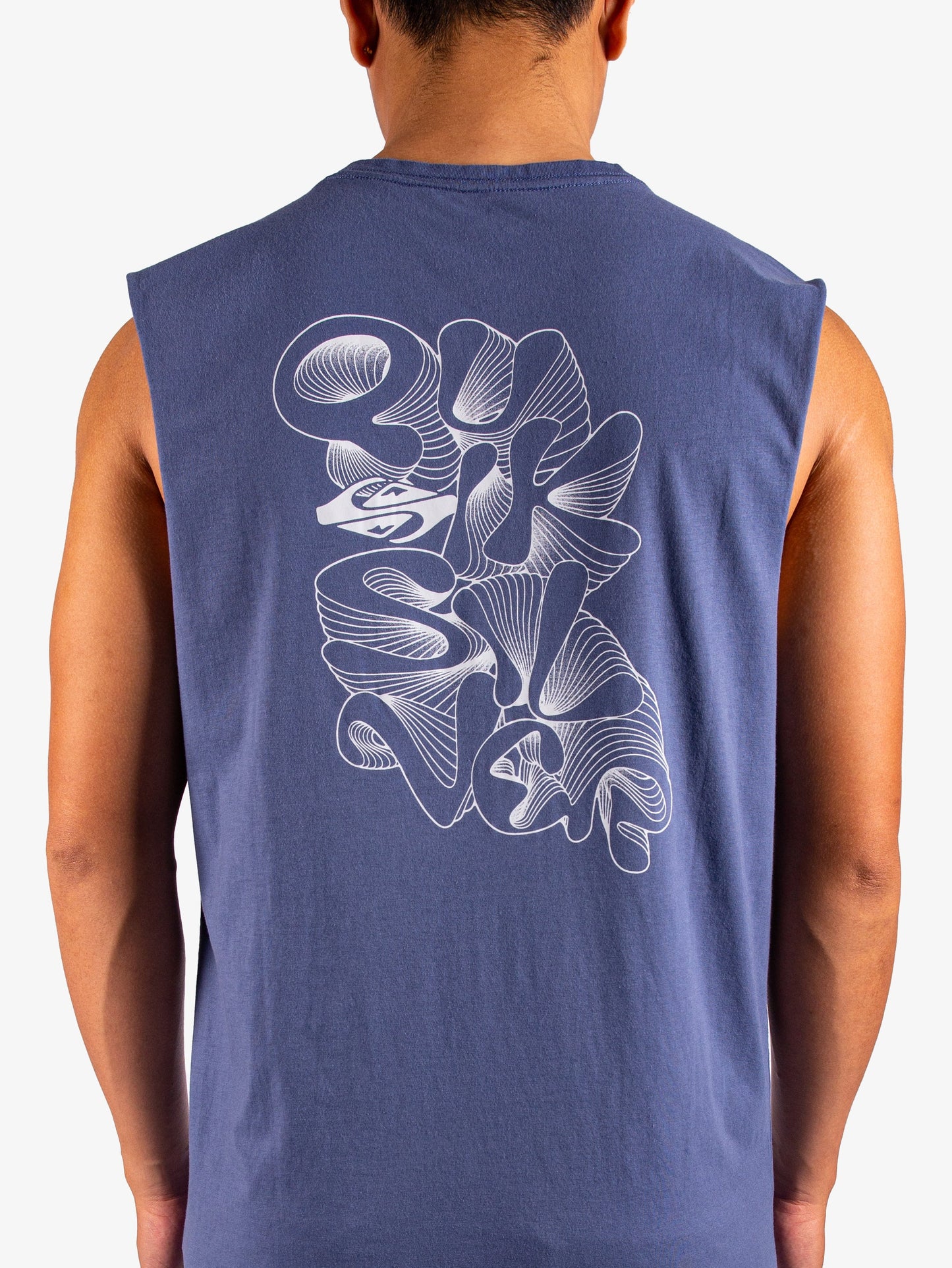 Mens EV Ripple Font Muscle Tee - Quiksilver Singapore