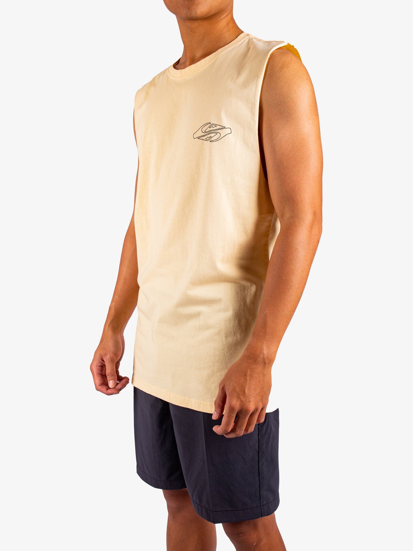 Mens EV Ripple Font Muscle Tee - Quiksilver Singapore