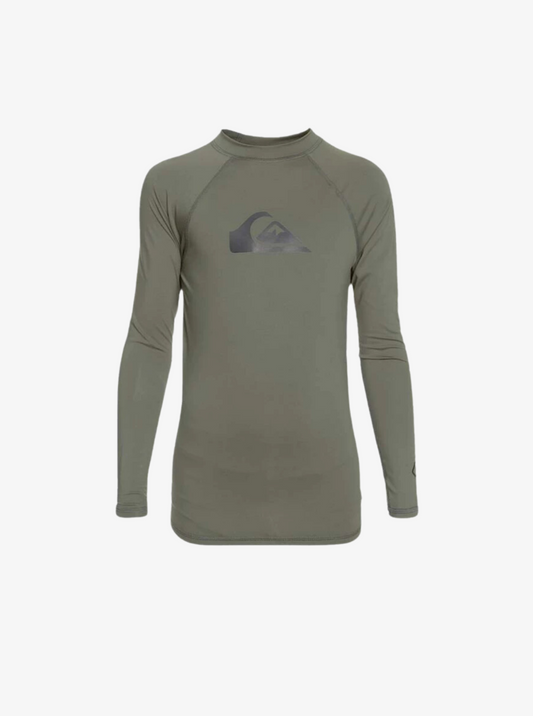 Mens All Time Long Sleeve UPF 50 Rash Vest - Quiksilver Singapore 