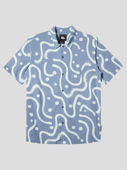 Mens Beach Club Casual Short Sleeve Shirt - Quiksilver Singapore 