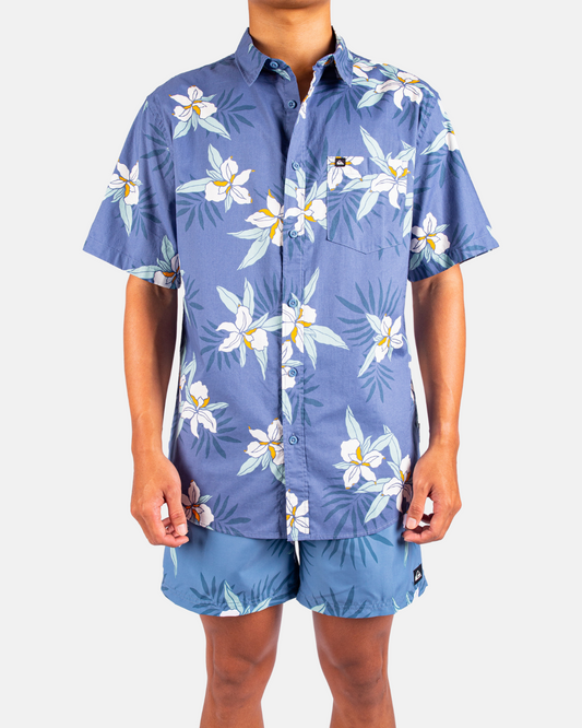 Mens Apero Classic Floral Short Sleeve Shirt - Quiksilver Singapore 