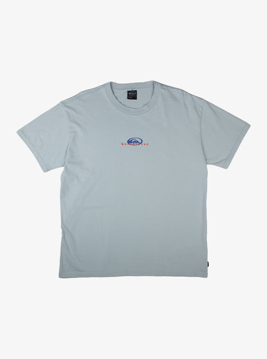 Mens Thermal Logo Mercury Short Sleeve Tee - Ice Flow - Quiksilver Singapore 