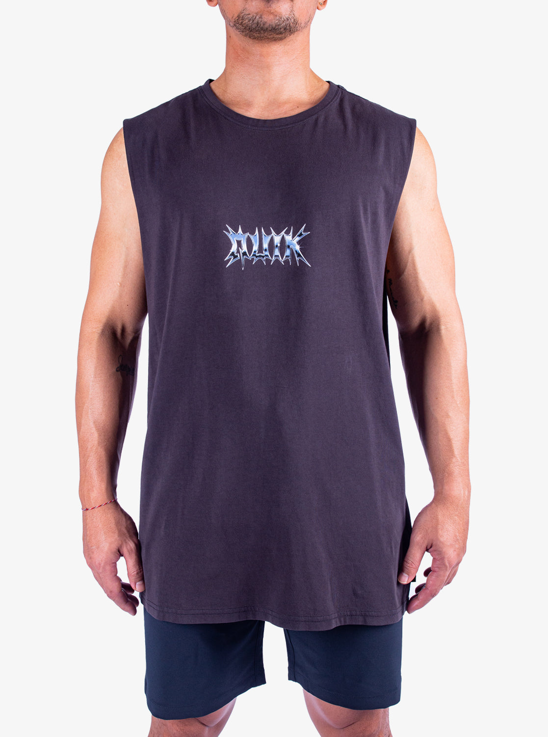 Mens Mercury Chrome Lightning Muscle Tee - Quiksilver Singapore 