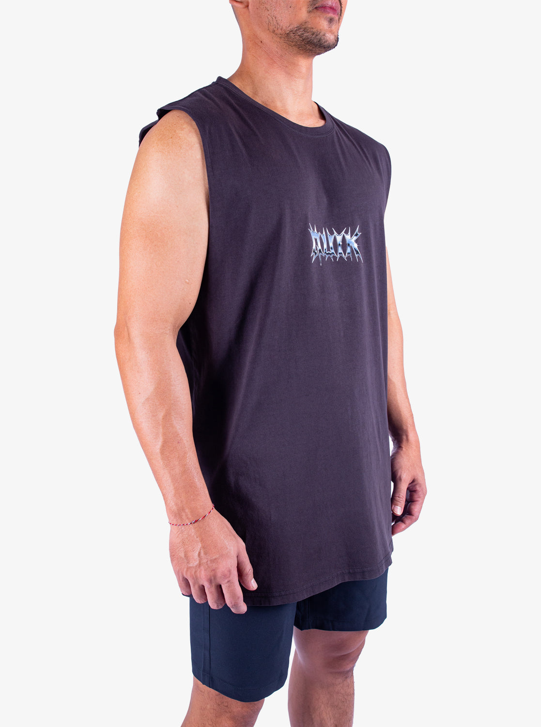 Mens Mercury Chrome Lightning Muscle Tee - Quiksilver Singapore 