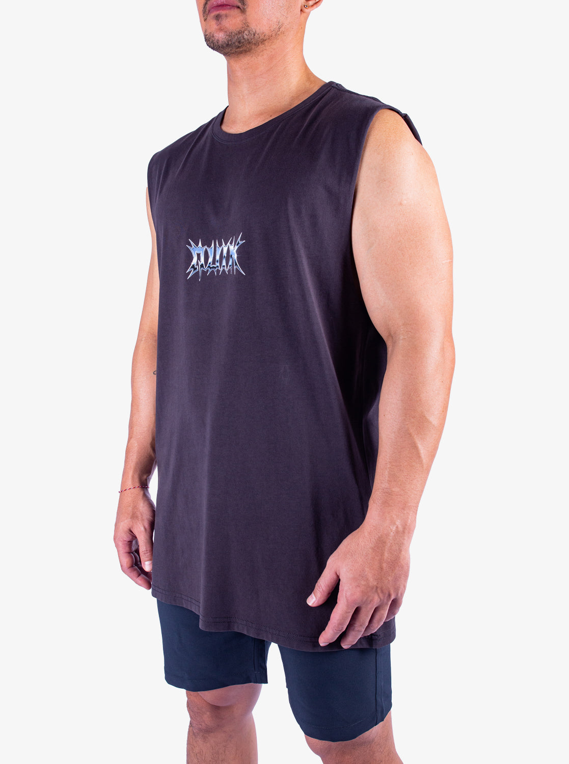 Mens Mercury Chrome Lightning Muscle Tee - Quiksilver Singapore 
