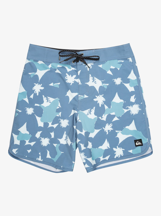 Mens Surfsilk Scallop 18" Boardshorts - Quiksilver Singapore 