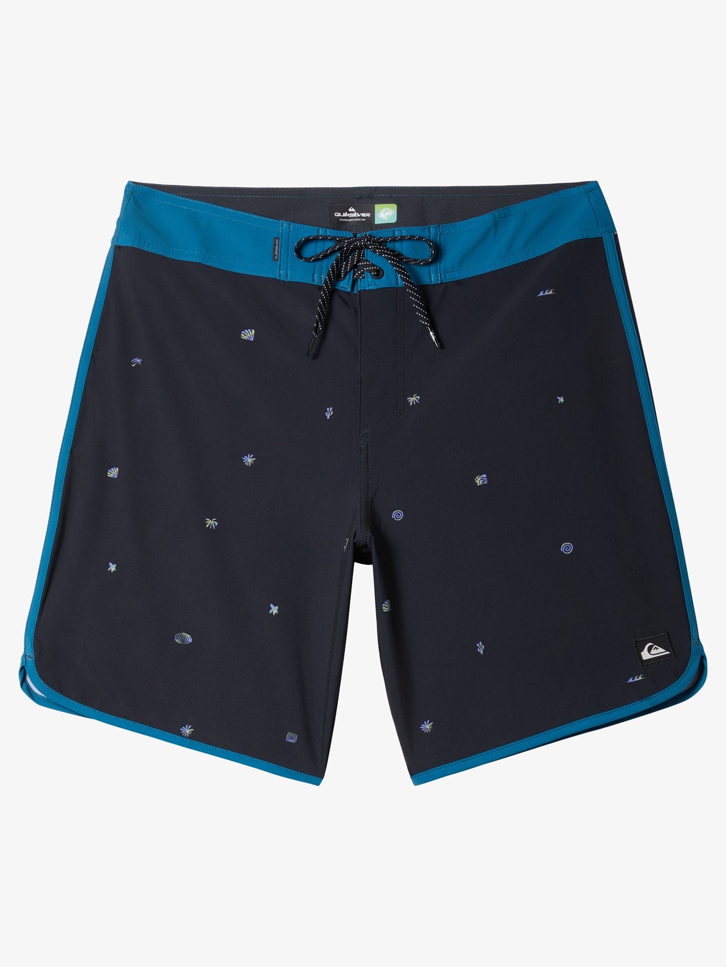 Mens Surfsilk Scallop 18" Boardshorts - Quiksilver Singapore 