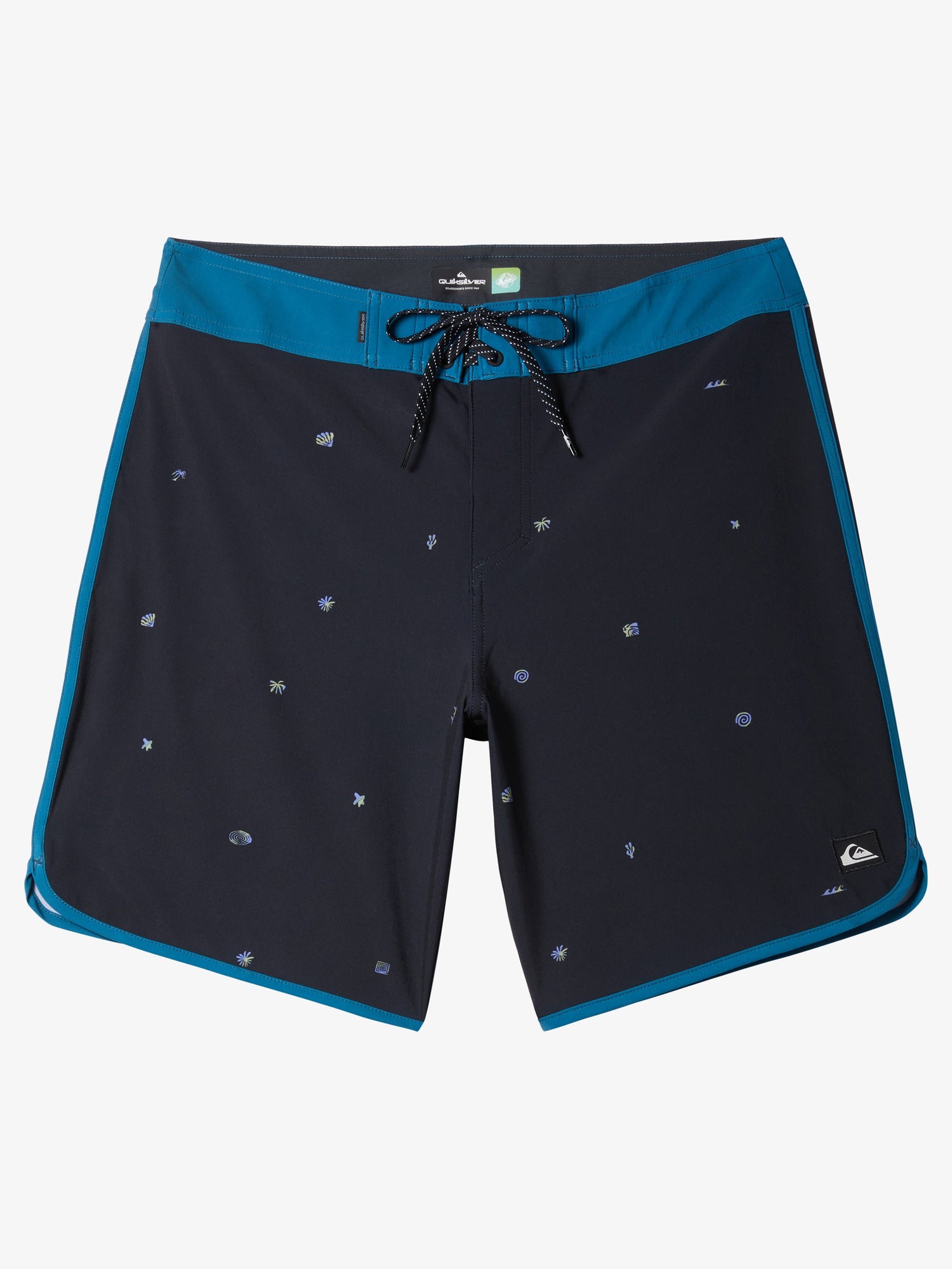 Mens Surfsilk Scallop 18" Boardshorts - Quiksilver Singapore 