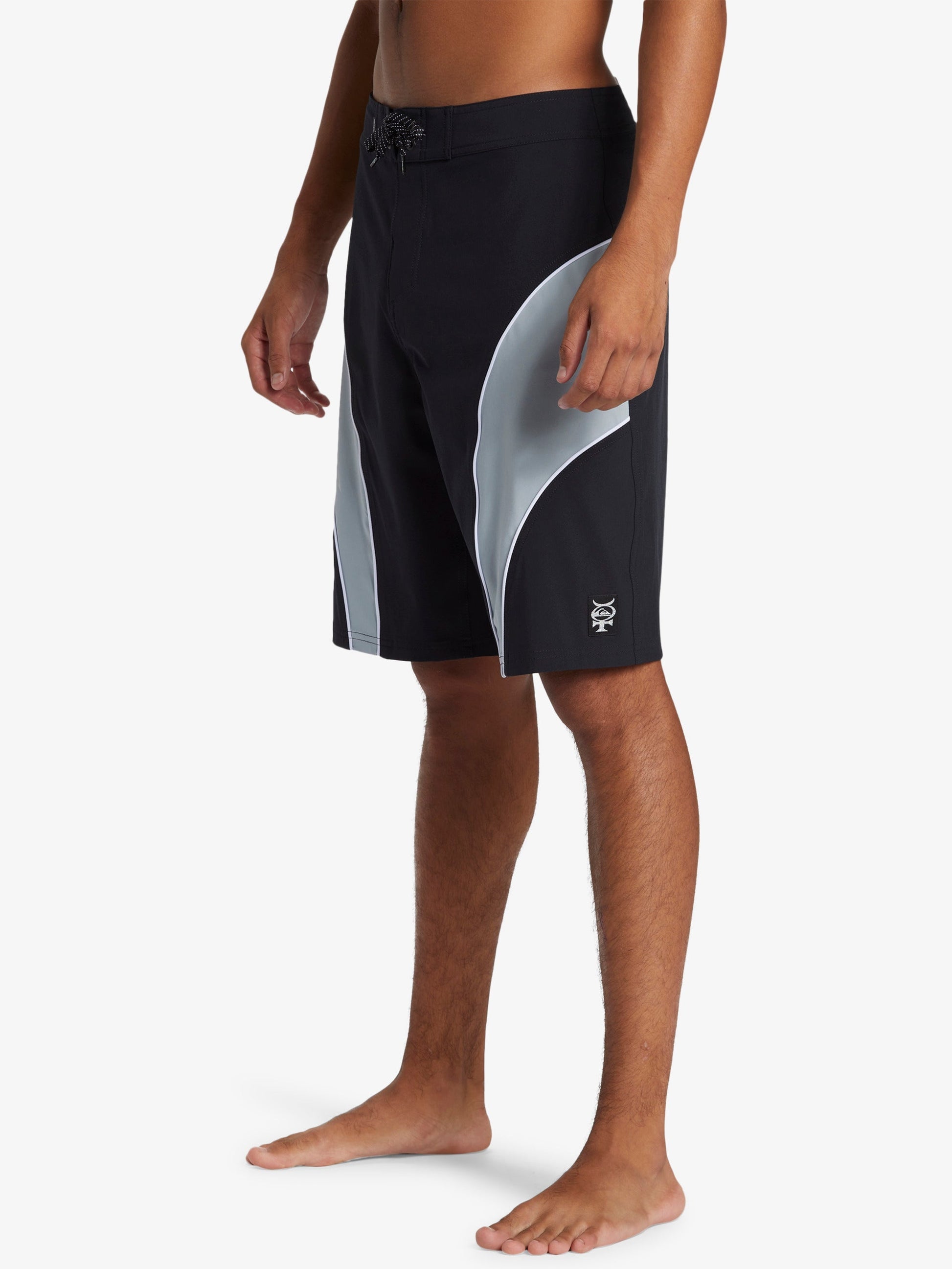 Mens Mercury Slash Panel 20" Board Shorts-Black - Quiksilver Singapore 