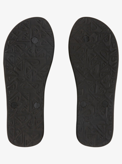 Men Molokai Art II Flip-Flops - Black/Grey/Blue - Quiksilver Singapore 