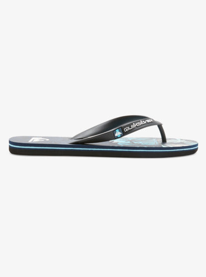 Men Molokai Art II Flip-Flops - Black/Grey/Blue - Quiksilver Singapore 