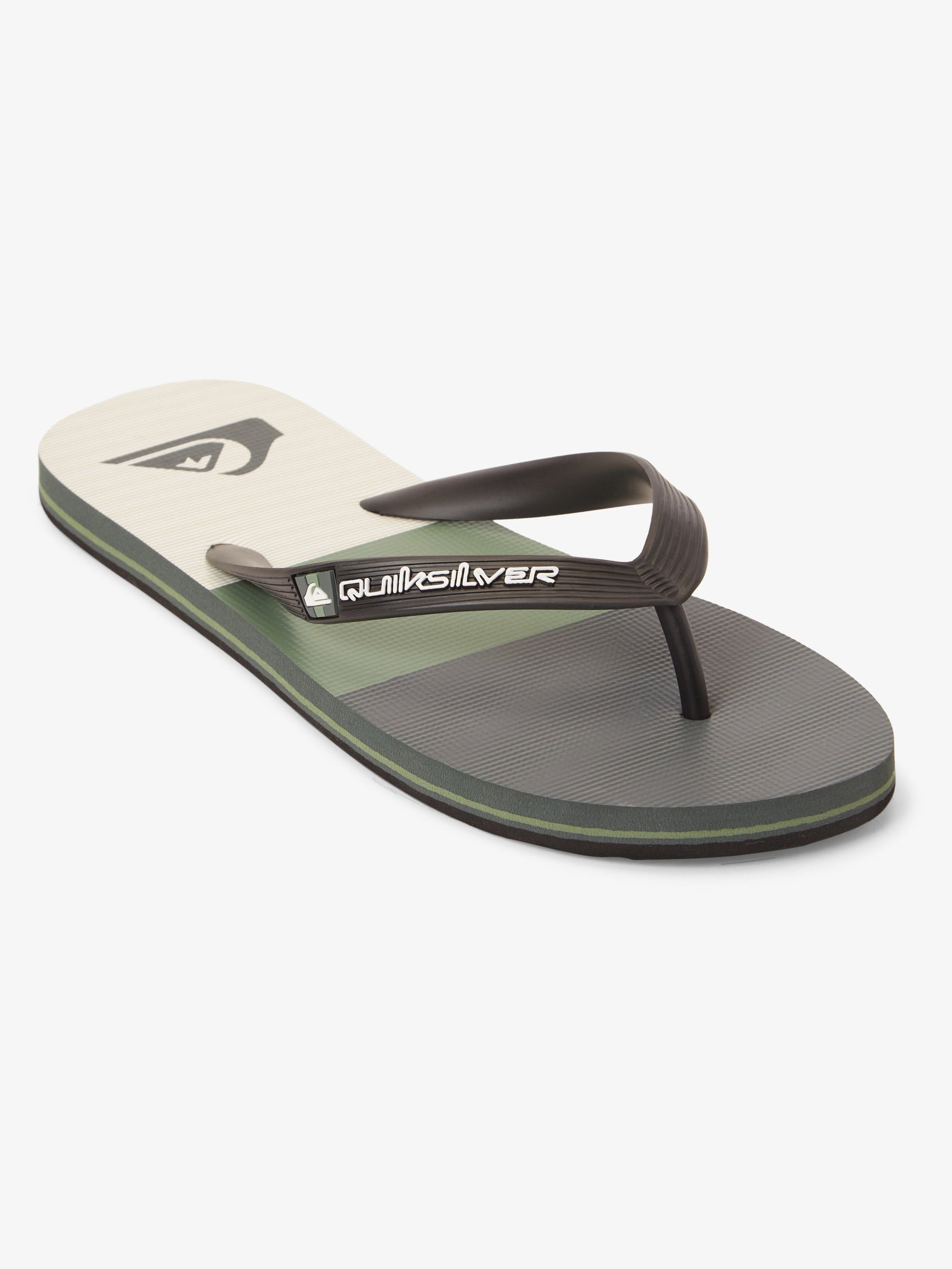 Mens Molokai Stripe Beach Flip Flops - Quiksilver Singapore 