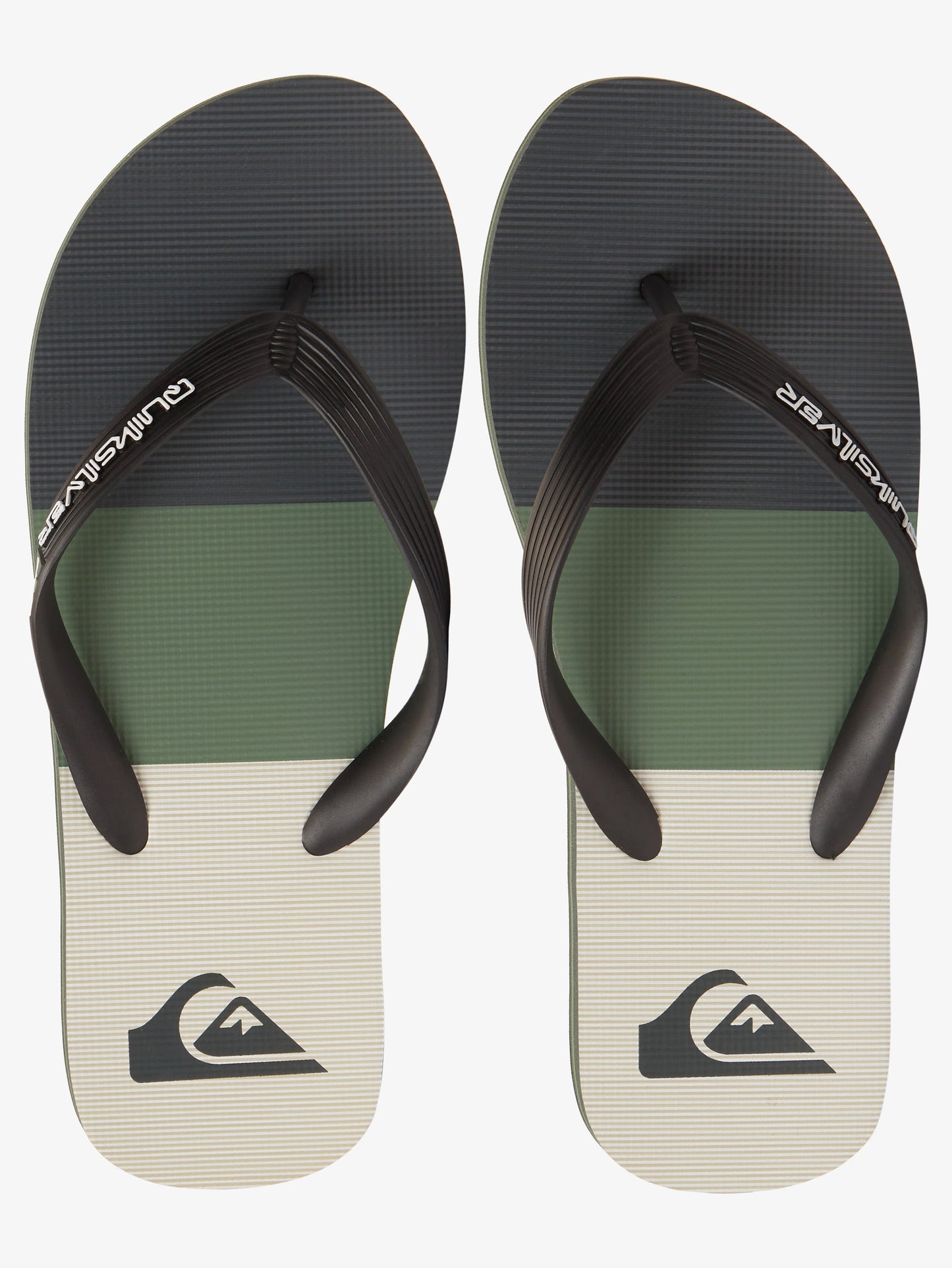 Mens Molokai Stripe Beach Flip Flops - Quiksilver Singapore 