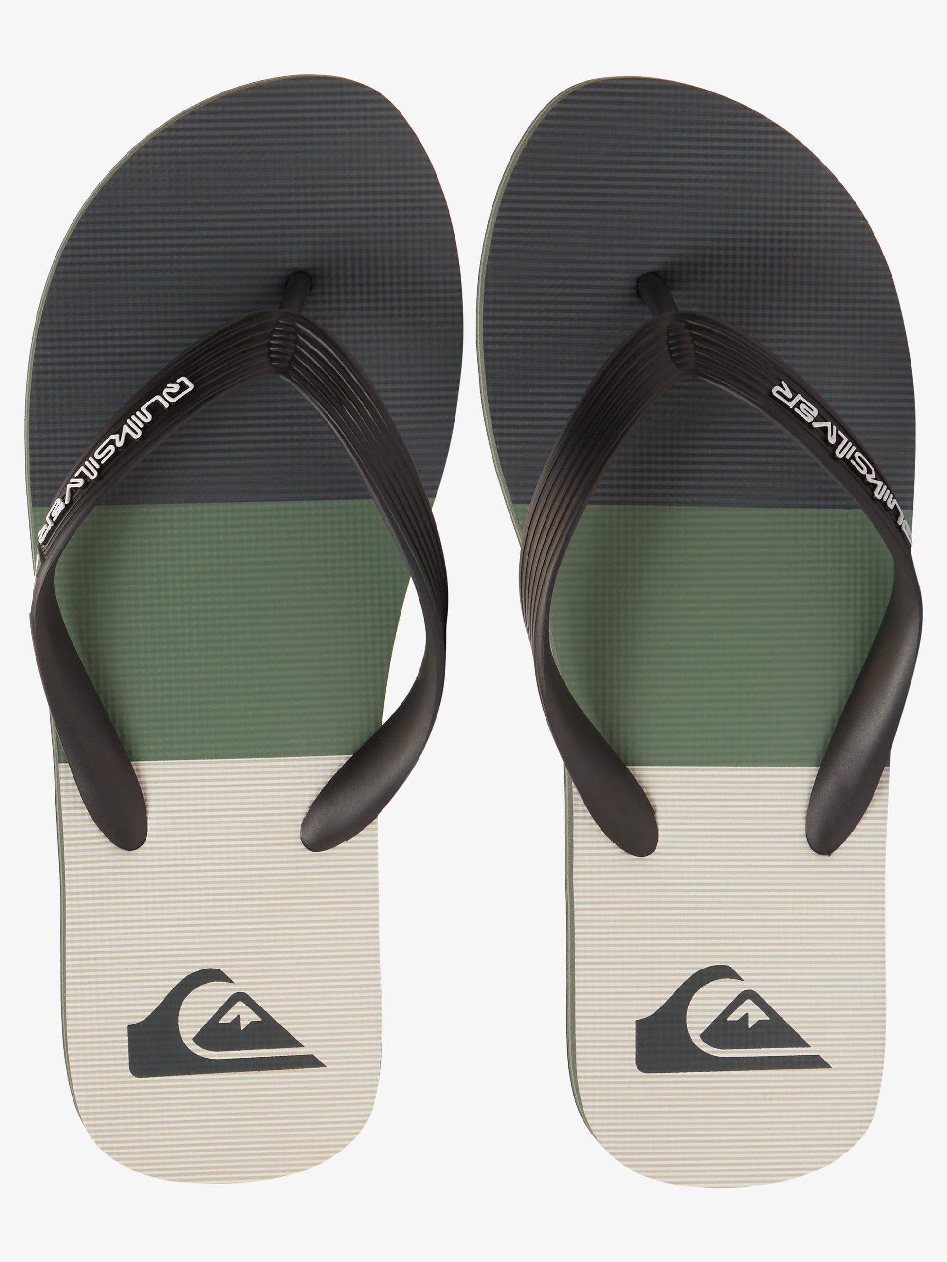 Mens Molokai Stripe Beach Flip Flops - Quiksilver Singapore 