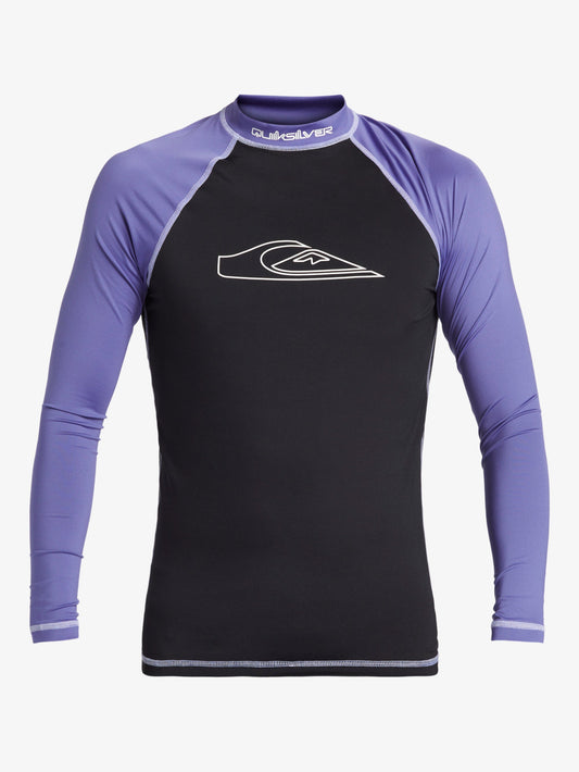 Mens Mercury Long Sleeves UPF 50 Surf Shirt - Black - Quiksilver Singapore 