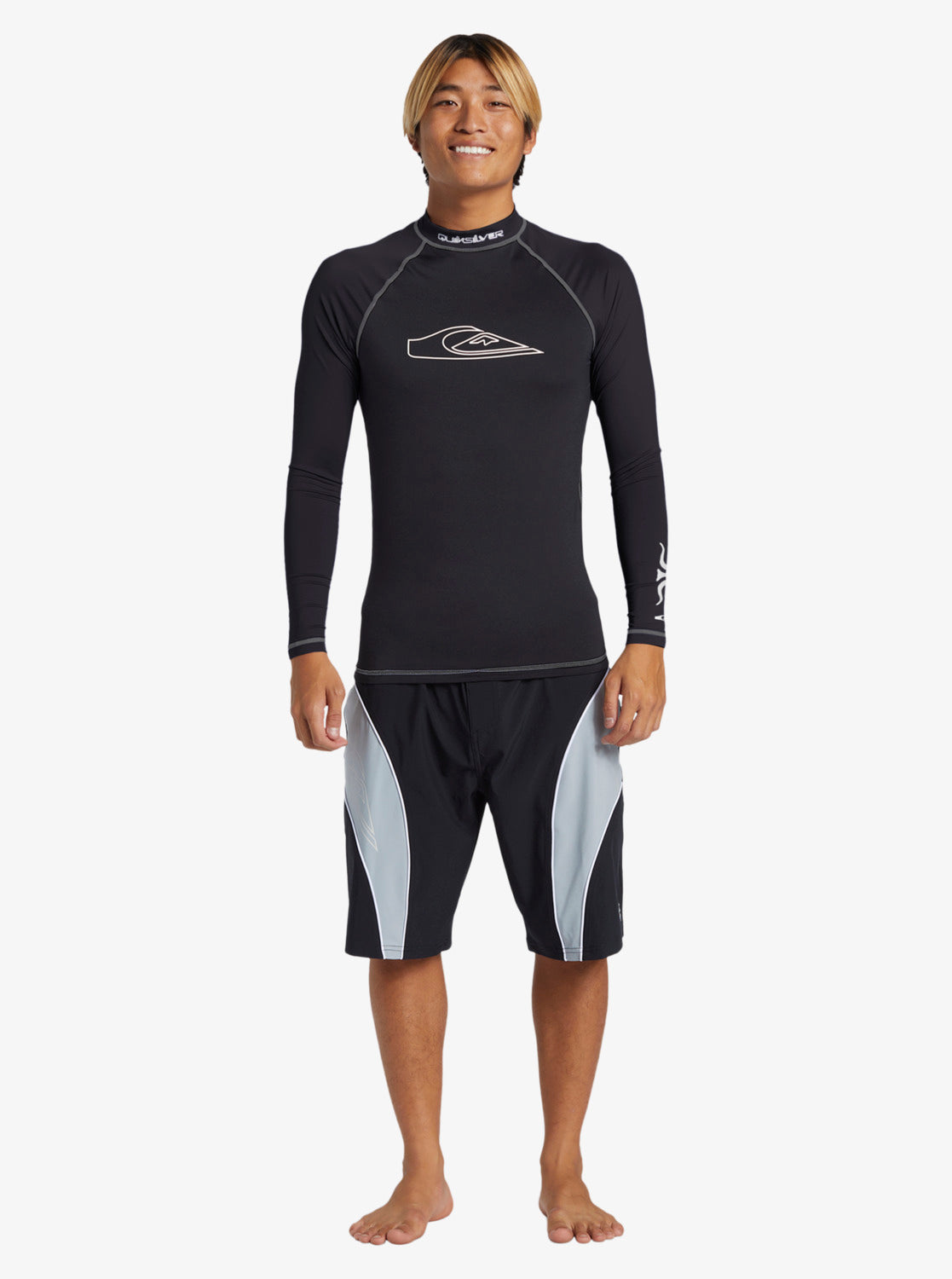 Mens Mercury Long Sleeves UPF 50 Surf T-shirt - Quiksilver Singapore 
