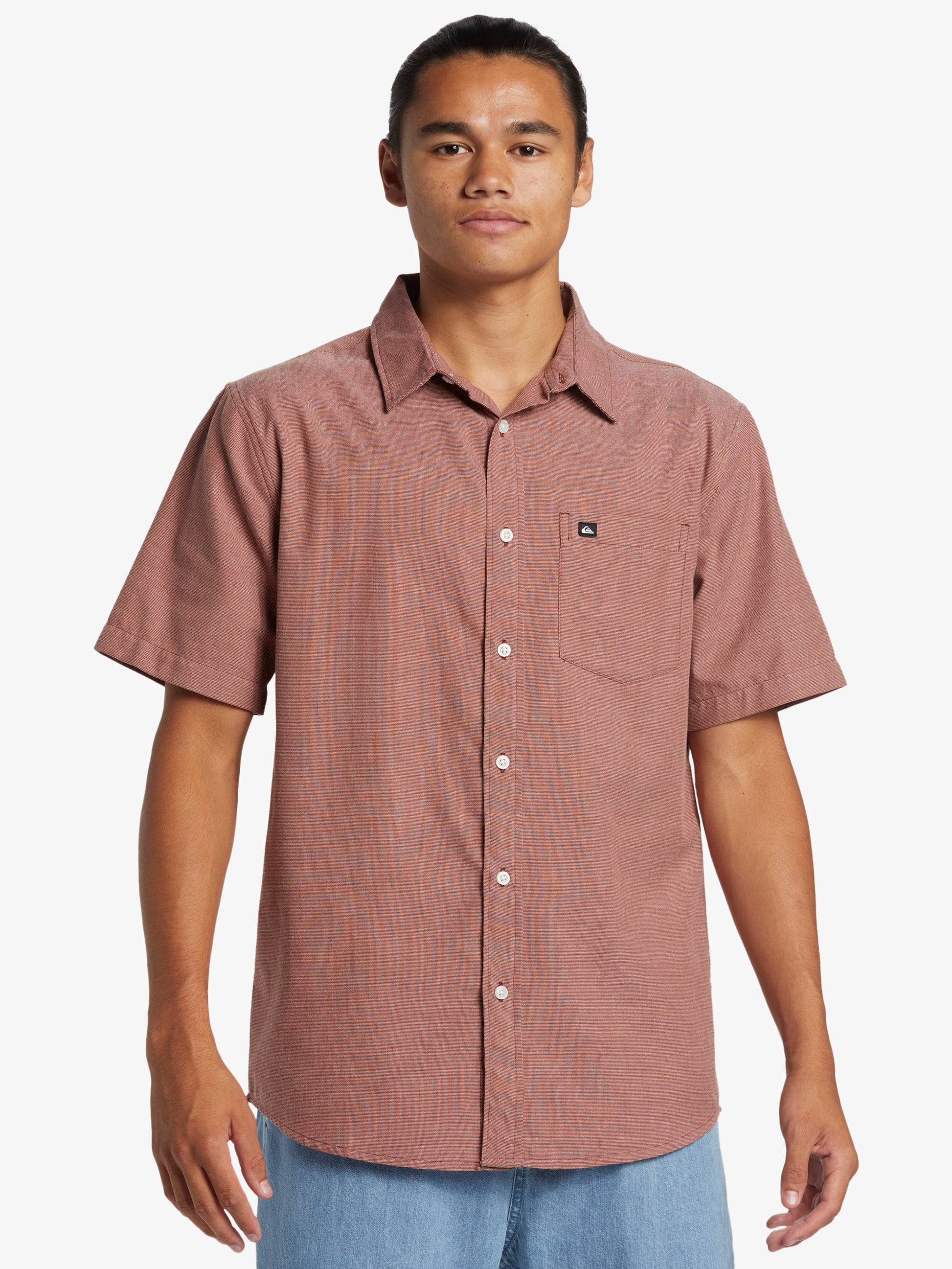 Mens Shoreline Classic Short Sleeve Shirt - Quiksilver Singapore 