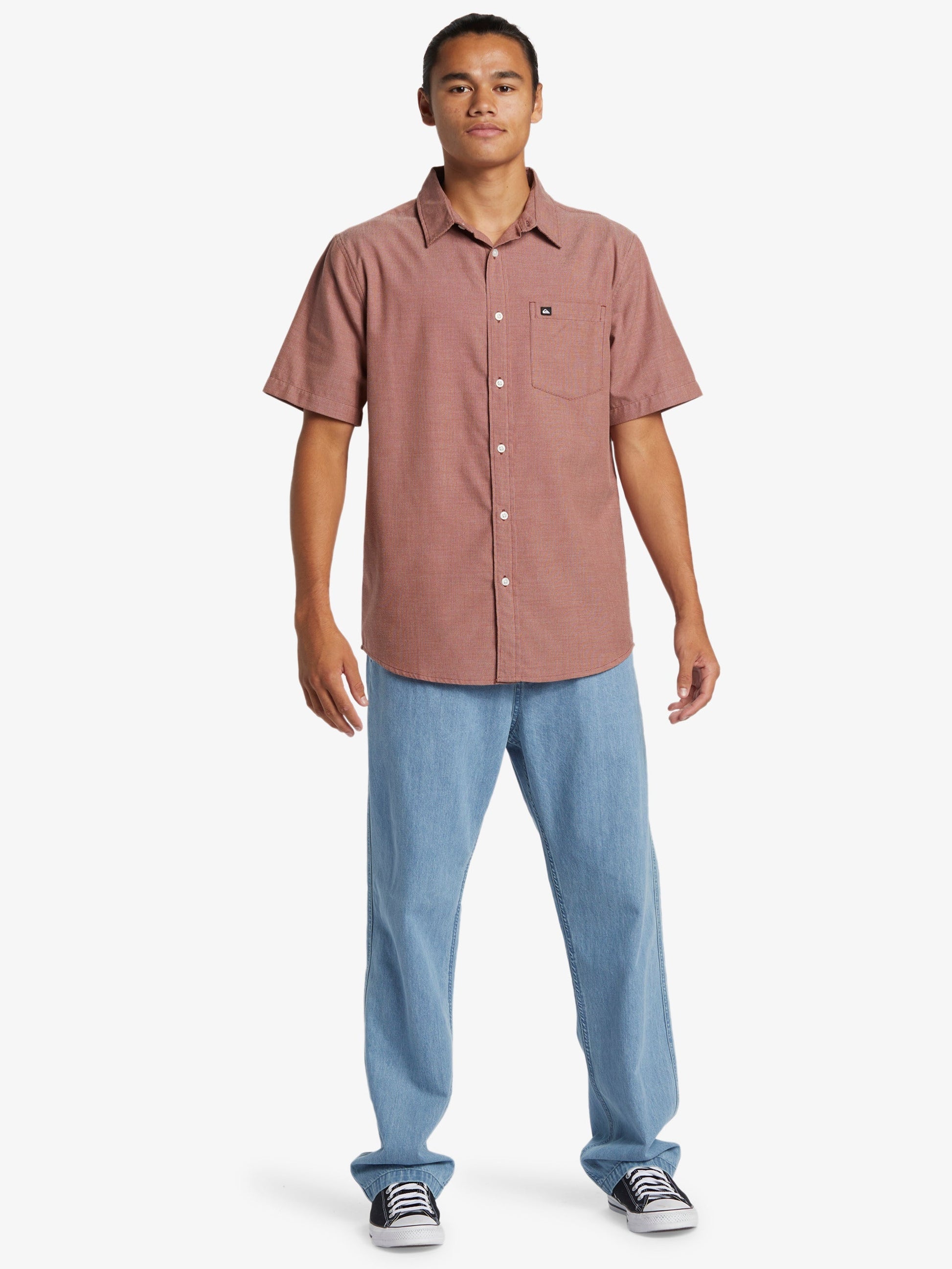 Mens Shoreline Classic Short Sleeve Shirt - Quiksilver Singapore 