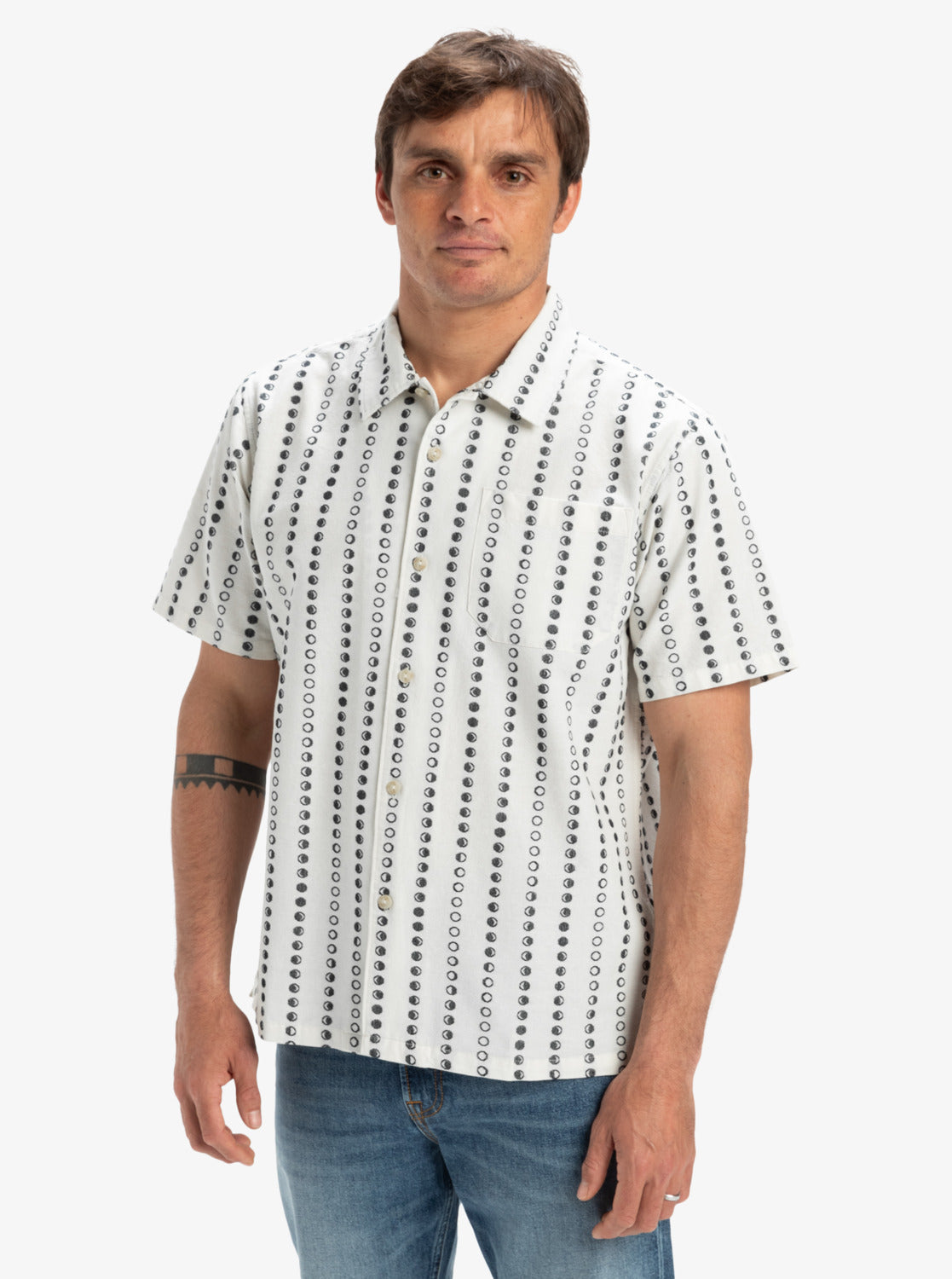 Mens Lunar Phases Casual Shirt - Quiksilver Singapore 