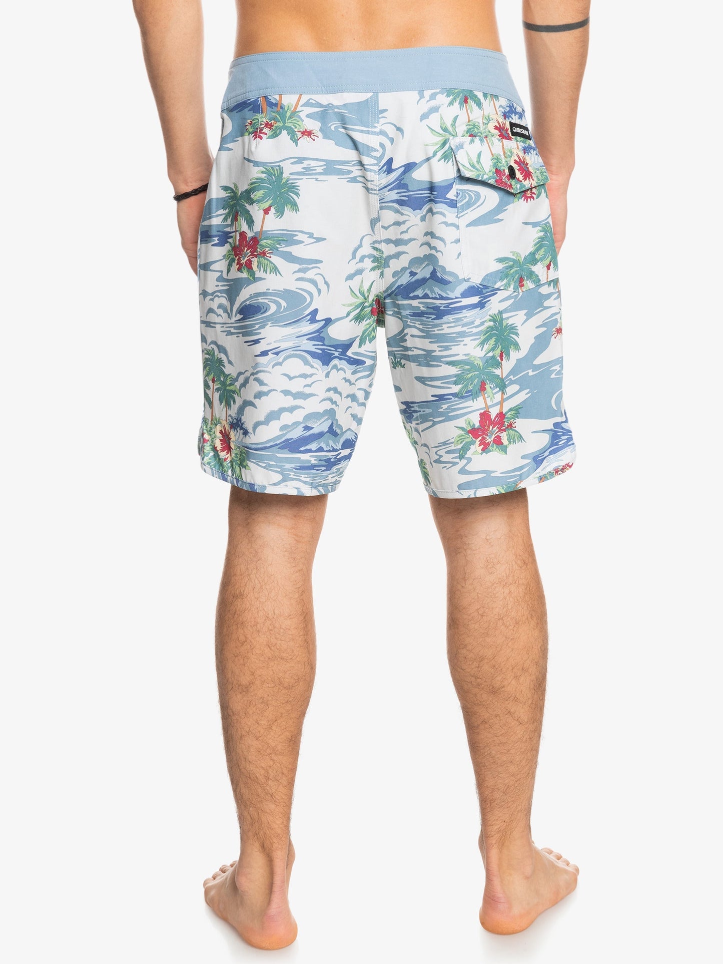 Mens Hempstretch Scallop 18" BoardShorts - Quiksilver Singapore 