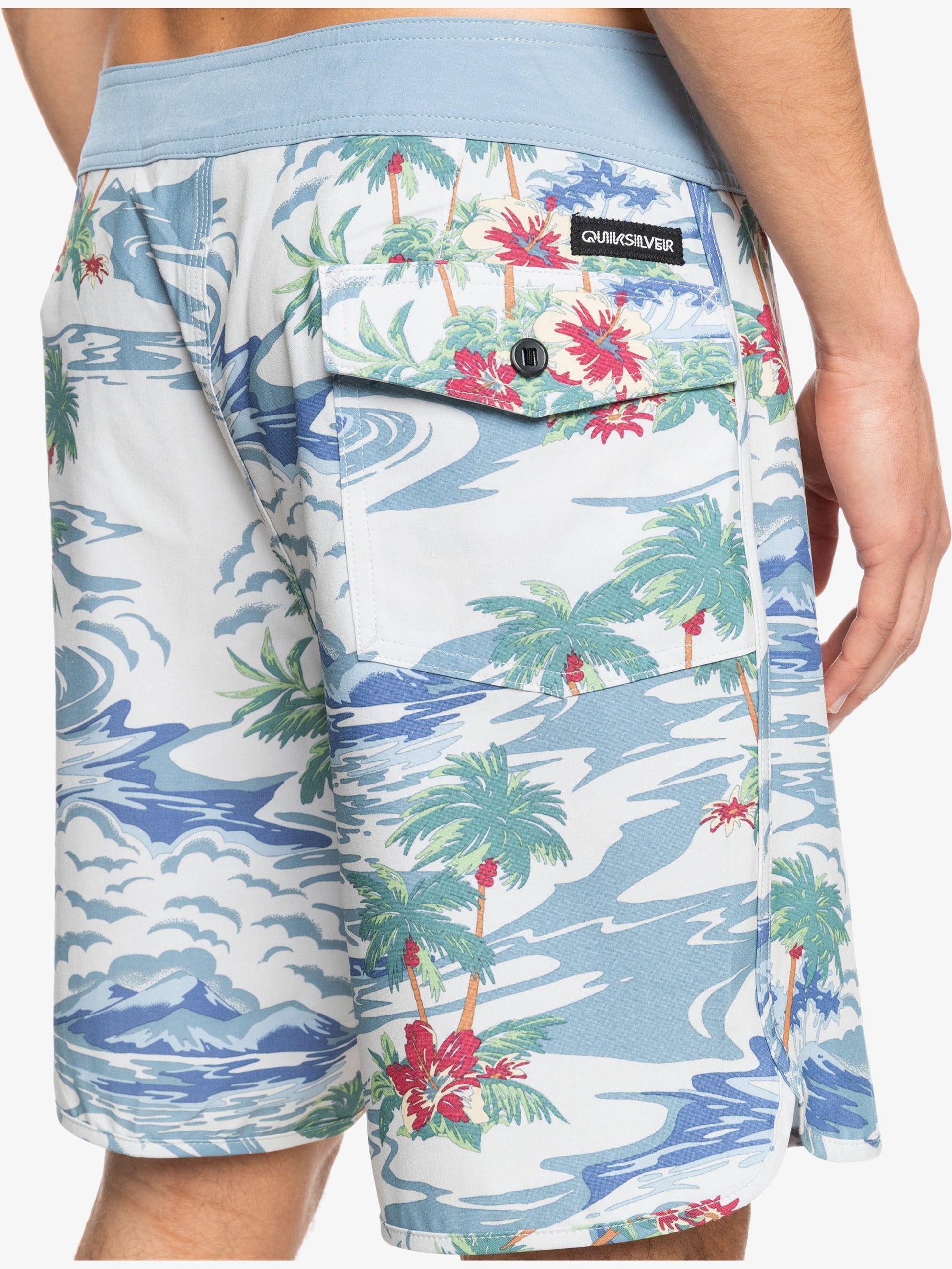 Mens Hempstretch Scallop 18" BoardShorts - Quiksilver Singapore 