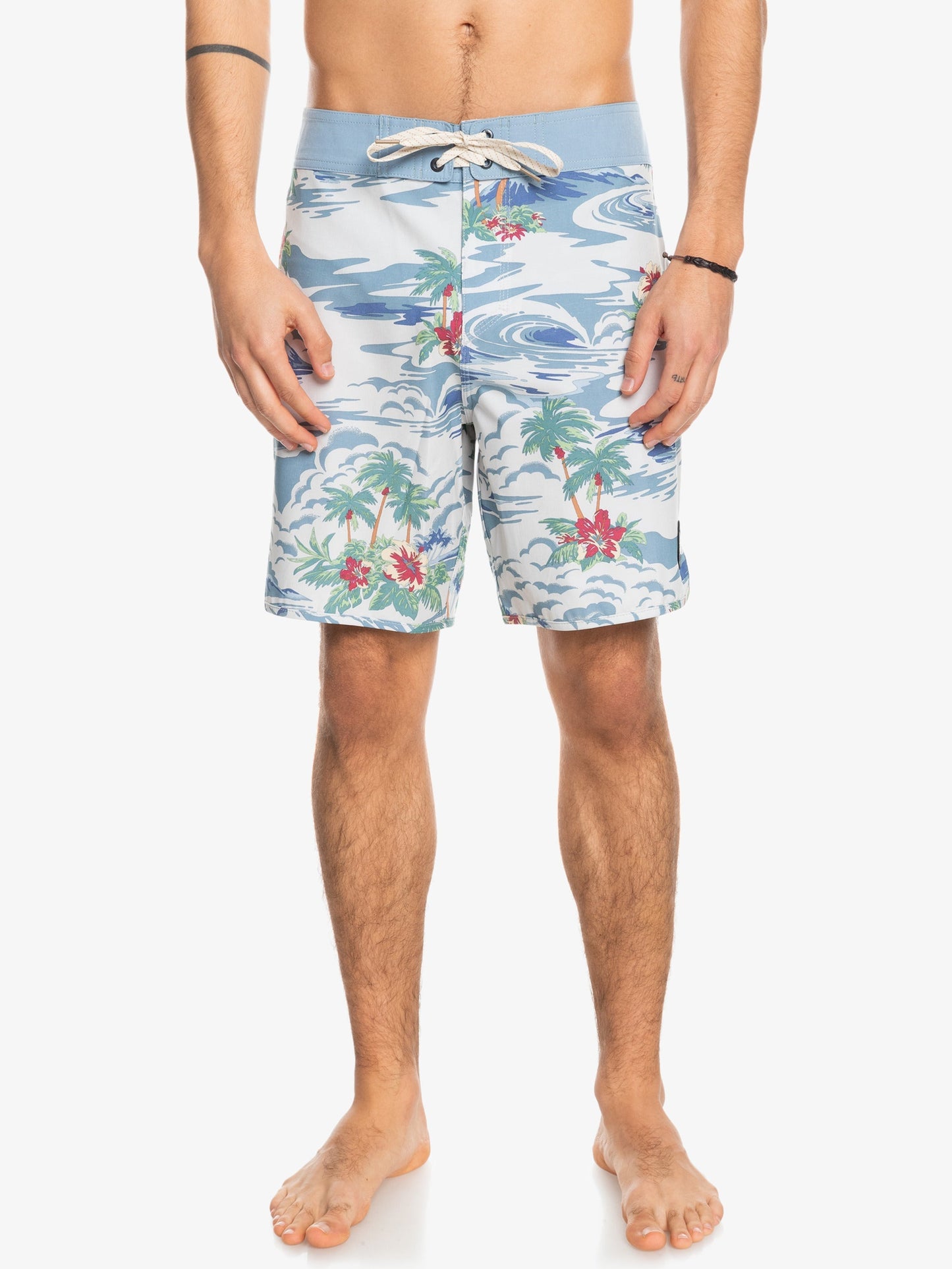 Mens Hempstretch Scallop 18" BoardShorts - Quiksilver Singapore 