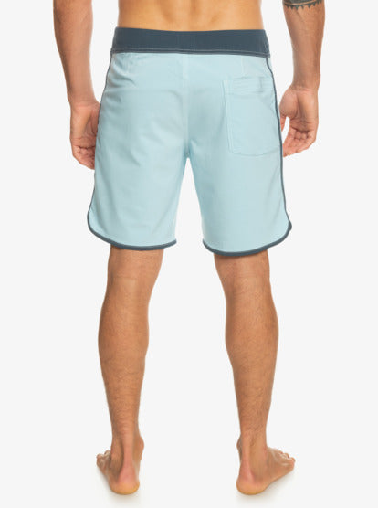 Quiksilver Men Original Scallop 18" Boardshorts - Sky Blue - Quiksilver Singapore 