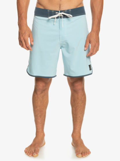 Quiksilver Men Original Scallop 18" Boardshorts - Sky Blue - Quiksilver Singapore 