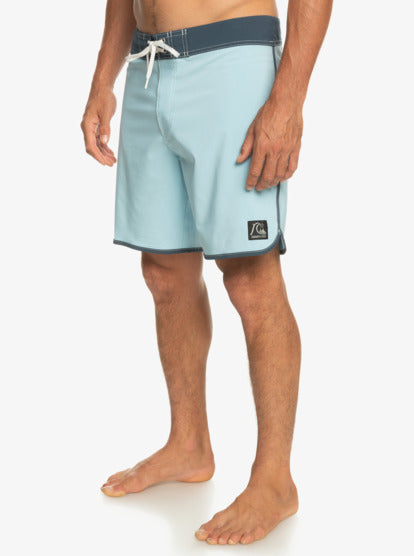 Quiksilver Men Original Scallop 18" Boardshorts - Sky Blue - Quiksilver Singapore 