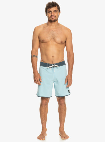 Quiksilver Men Original Scallop 18" Boardshorts - Sky Blue - Quiksilver Singapore 