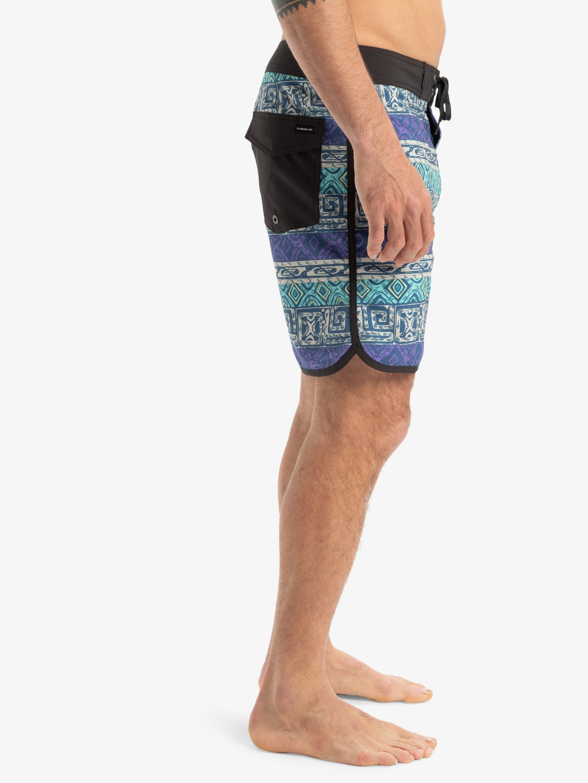 Mens Global Heat Surfsilk Scallop 18" Boardshorts - Quiksilver Singapore 