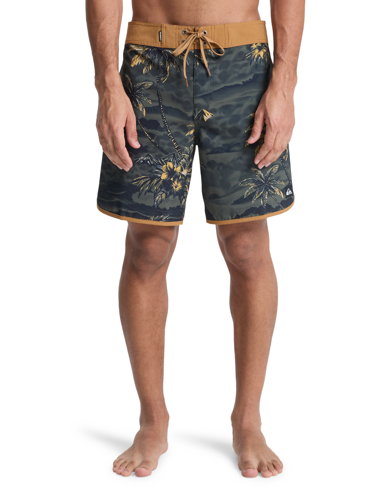 Mens Surfsilk Scallop 18" Boardshorts - Quiksilver Singapore 