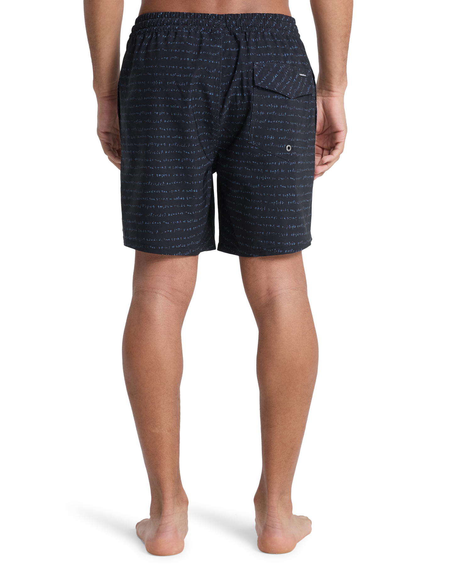 Mens Stretch Printed Volley 17" Swim Shorts