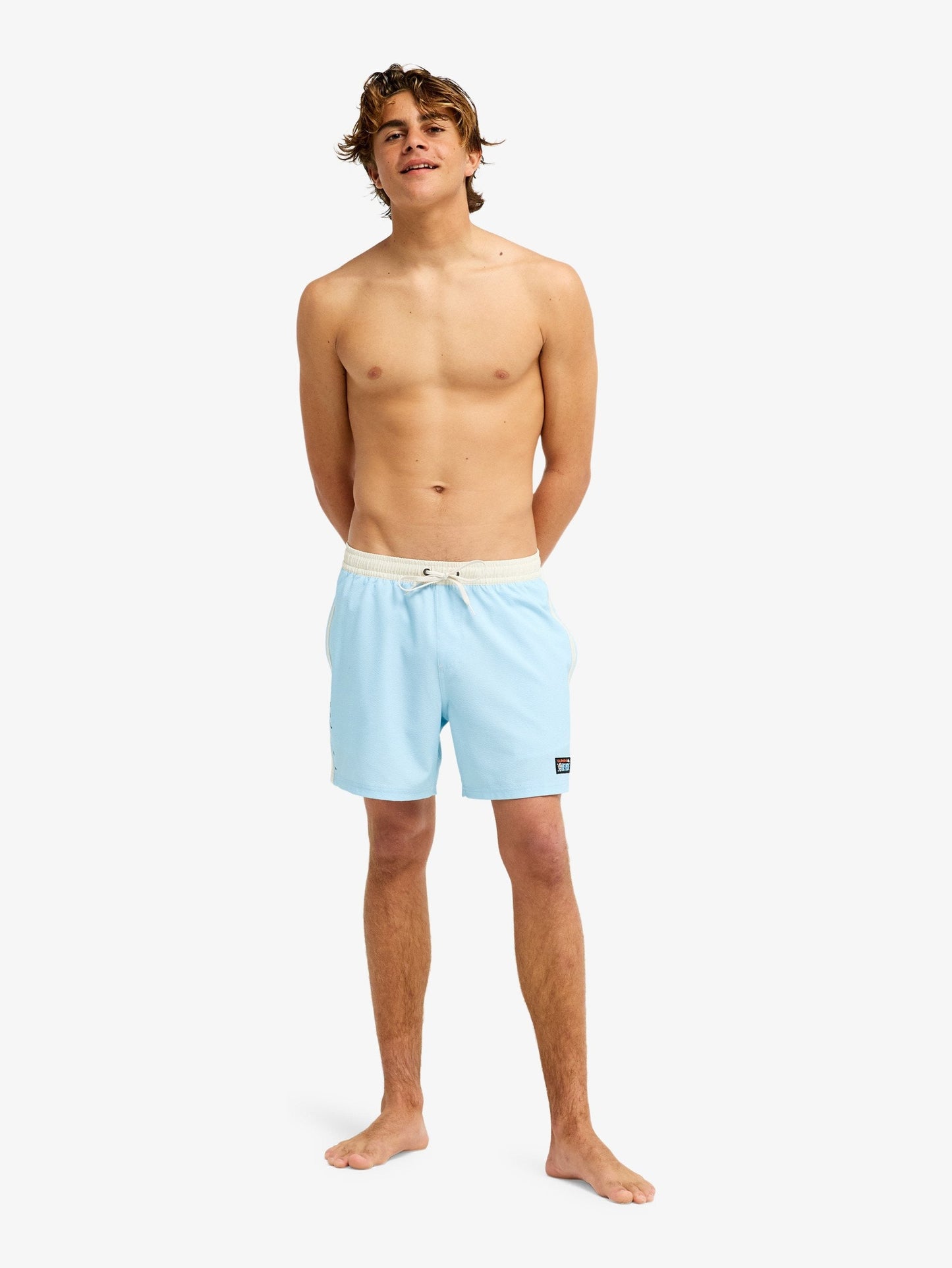 Mens One Piece Solid Volley 16" Swim Shorts
