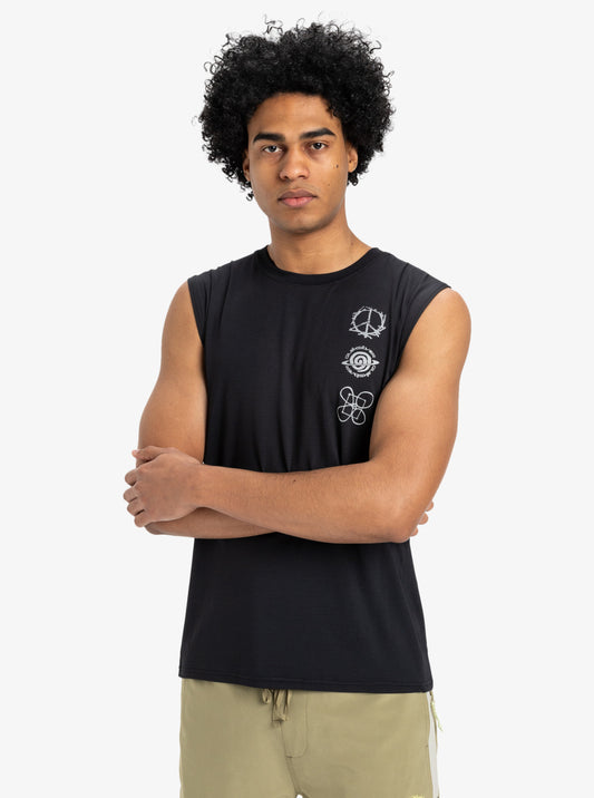 Mens Lap Time Muscle Tank - Quiksilver Singapore 