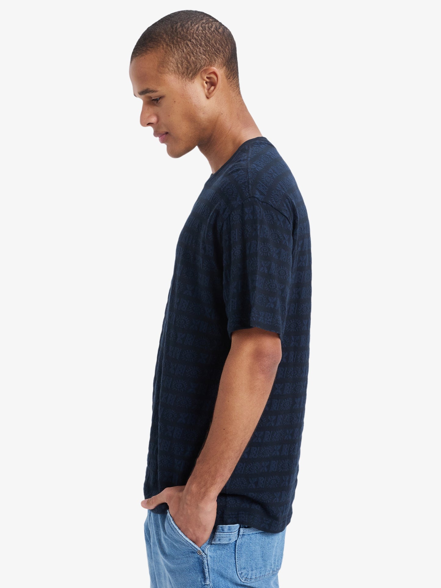 Mens Wind Jacquard T-Shirt