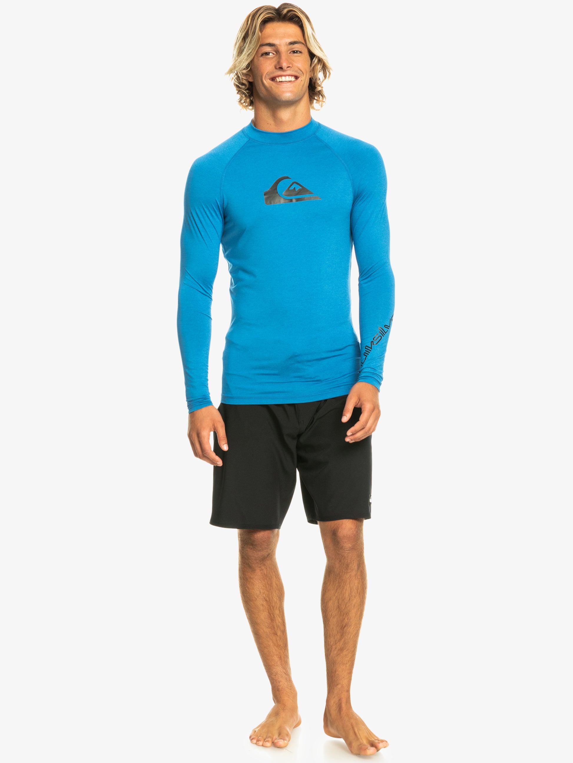 Mens All Time UPF 50 Long Sleeves Rash Vest - Quiksilver Singapore 