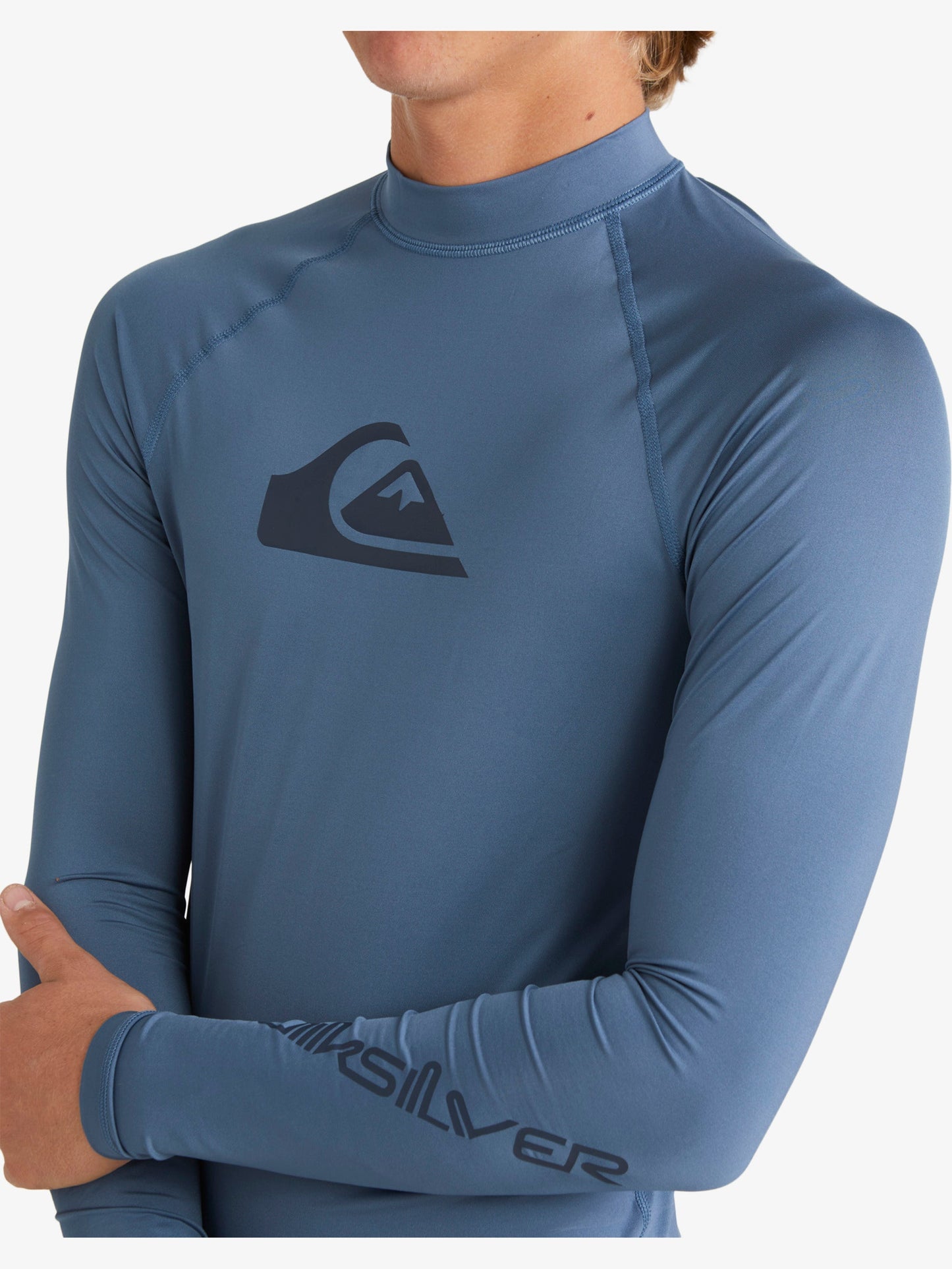 Mens All Time Long Sleeve UPF 50 Rash Vest - Quiksilver Singapore 