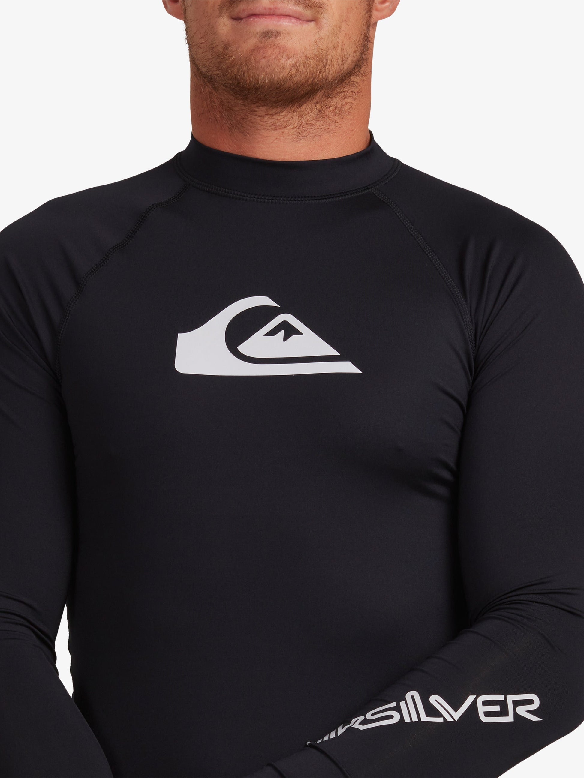Mens All Time Long Sleeve UPF 50 Rash Vest - Quiksilver Singapore 