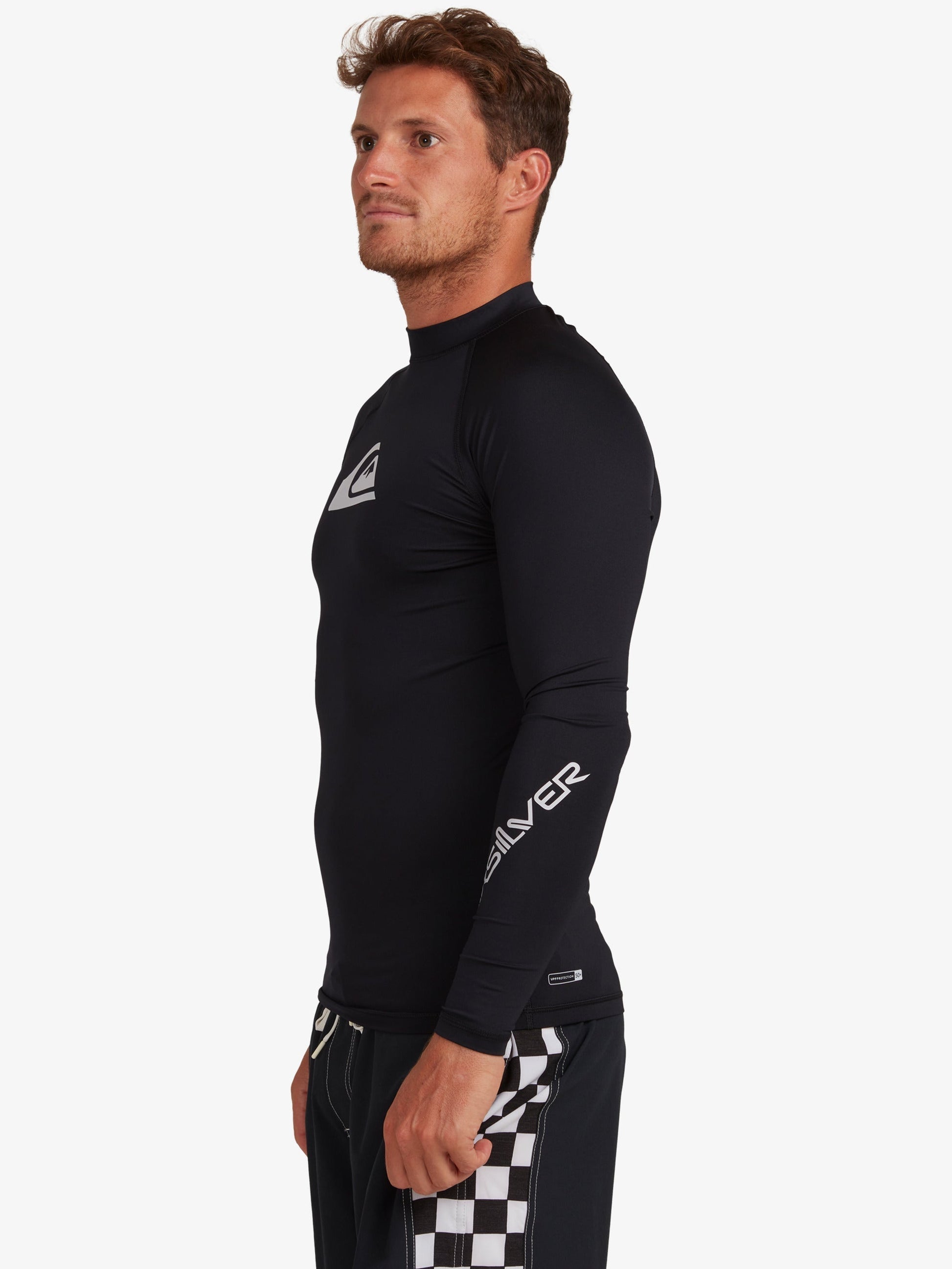 Mens All Time Long Sleeve UPF 50 Rash Vest - Quiksilver Singapore 