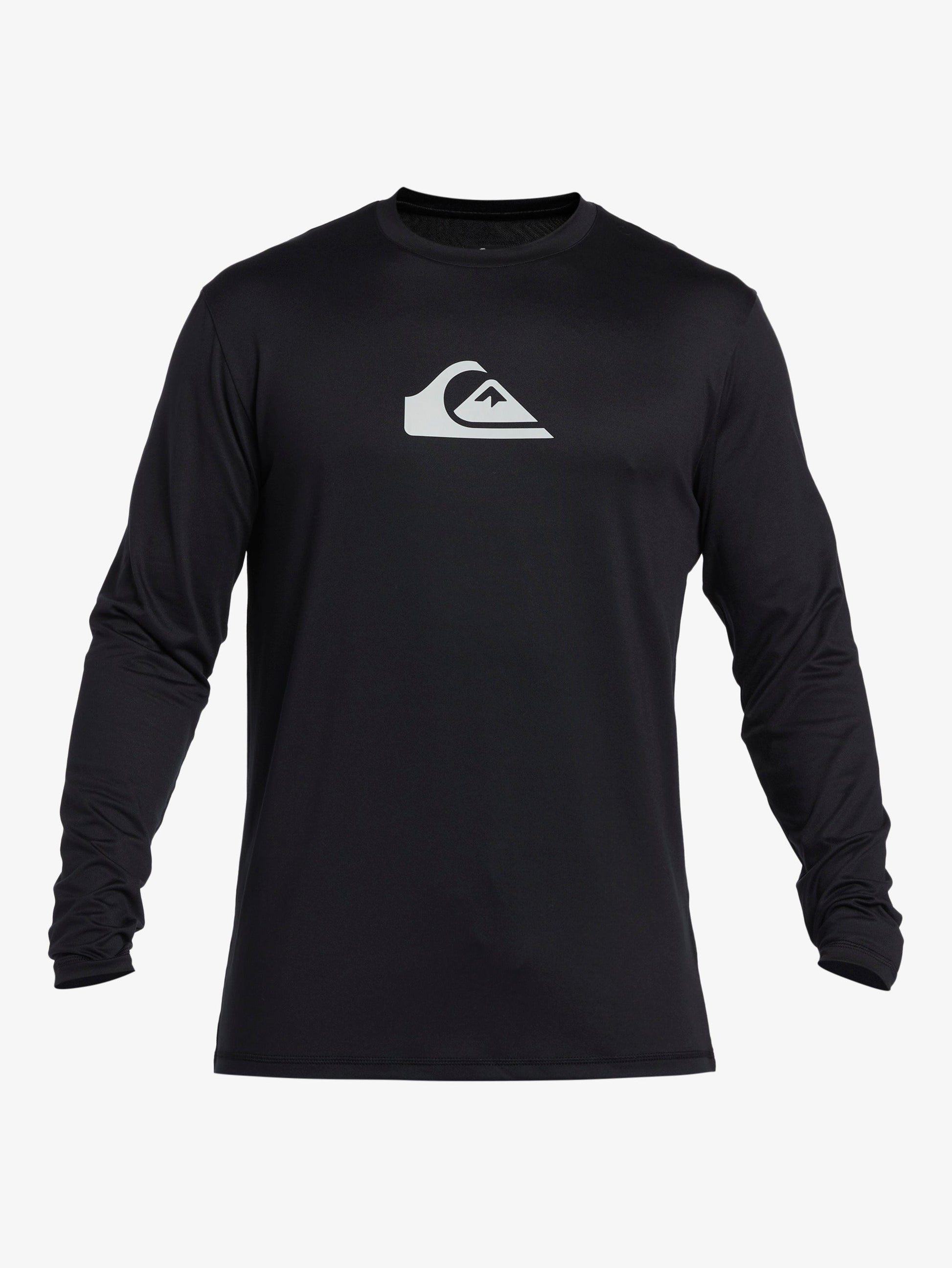 Mens Solid Streak Long Sleeve UPF 50 Surf T-Shirt - Quiksilver Singapore 