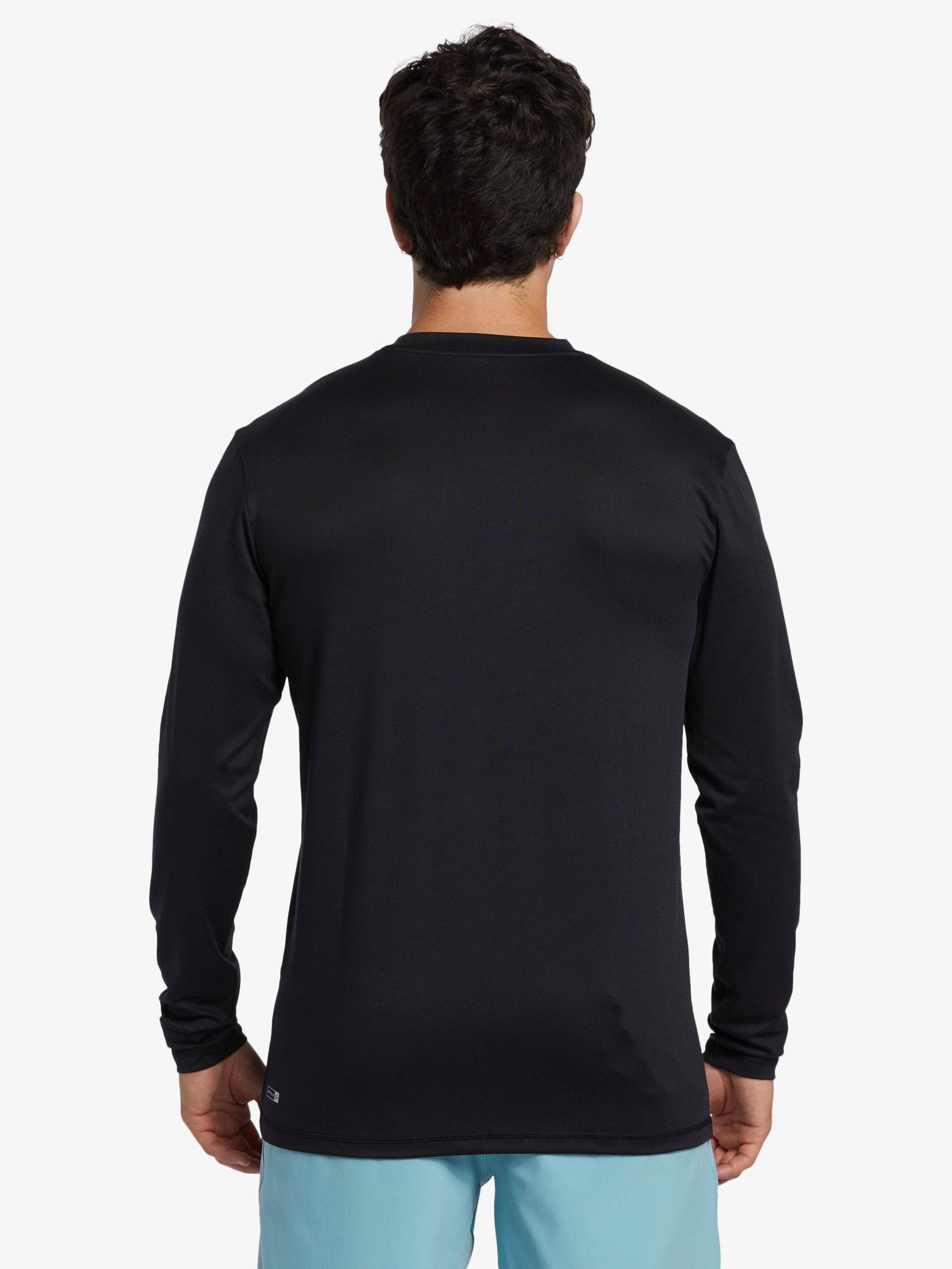 Mens Solid Streak Long Sleeve UPF 50 Surf T-Shirt - Quiksilver Singapore 