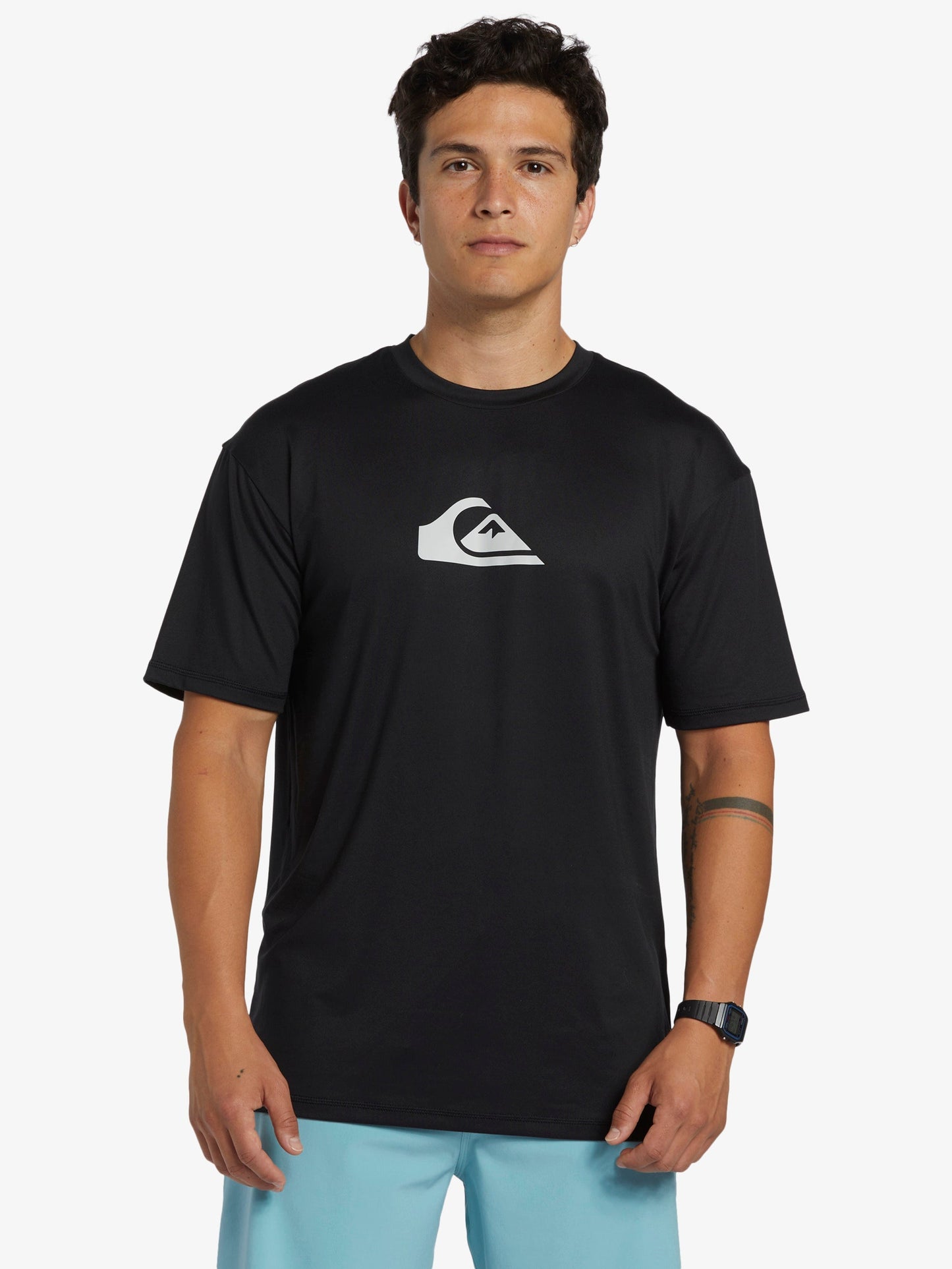 Mens Solid Streak Short Sleeve Surf T-Shirt - Quiksilver Singapore 